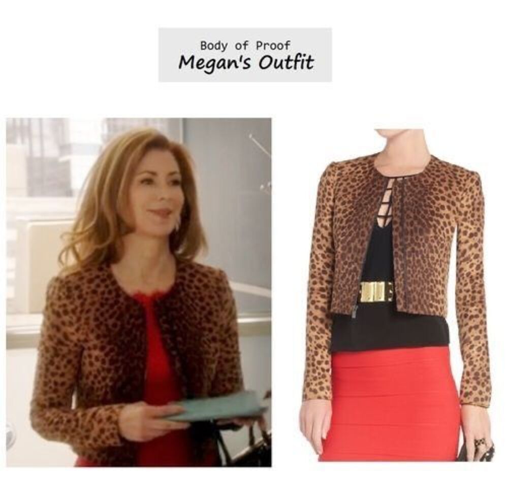 BCBGMaxazria Cheetah Print Suvi Cropped Jacket Y2K Style Mob Wife Womens Small